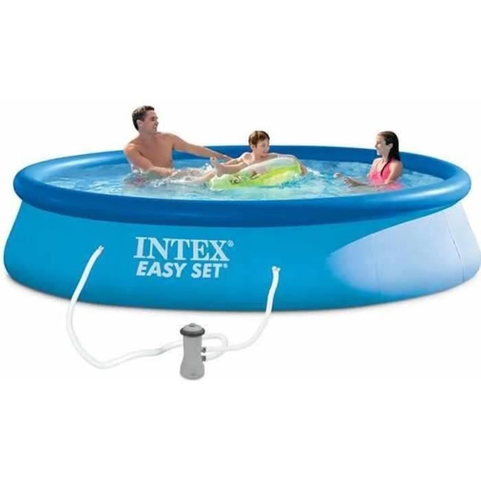 Intex Easy Set™ Above Ground Self-Supporting Pool Kit - 396 x 84 cm - Round (Supplied with a pump and cartridge) - 28142NP