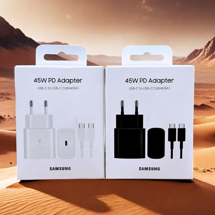 Cargador Samsung de 45 W, carga súper rápida, adaptador con certificación UE para Galaxy Z, O5, 4, 3, Flip, S23, S24, Ultra, S20, S22, S21