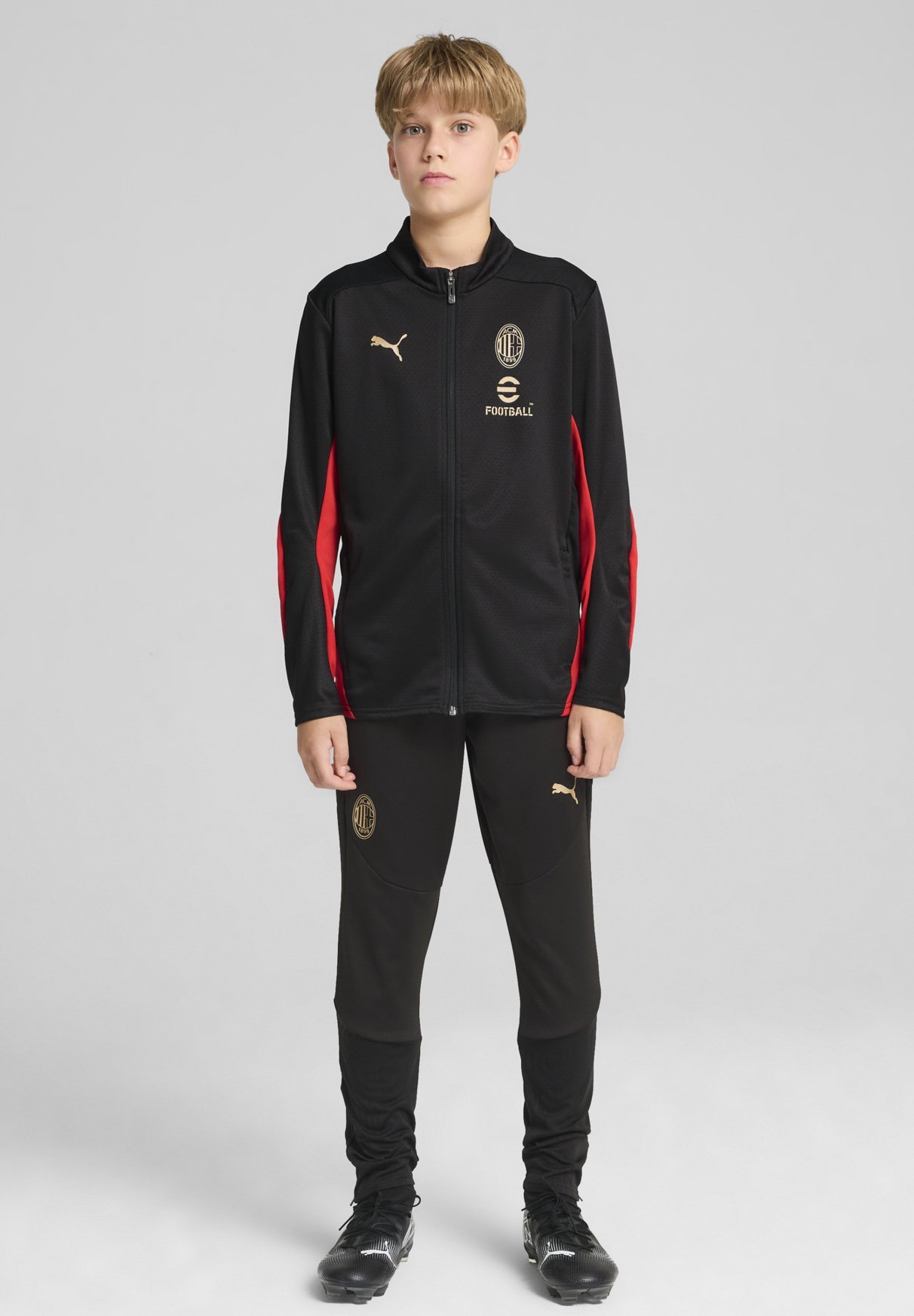 Puma AC MILAN TRAINING PANTS JR UNISEX - Trainingsbroek - zwart/voor altijd rood