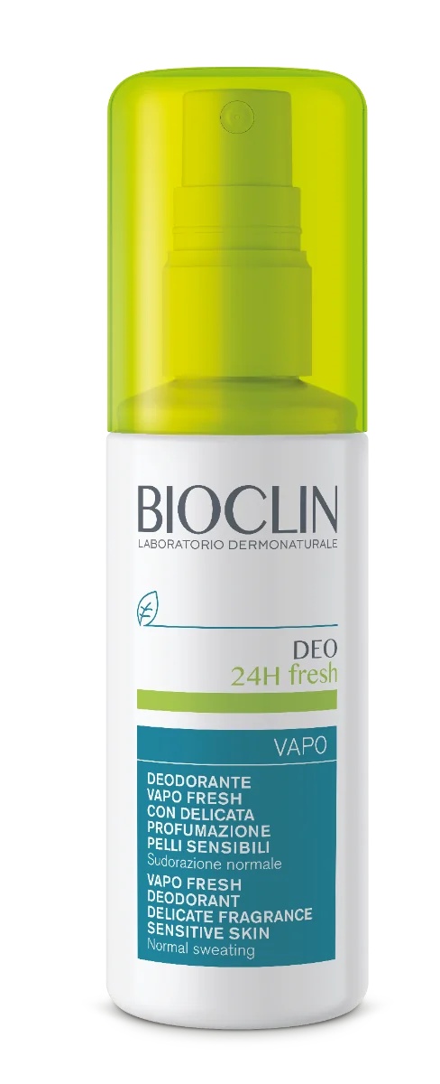 Desodorante BIOCLIN Bioclin Deo 24H Vapo Fresh de 100 ml con una delicada fragancia.