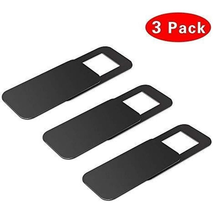 Conjunto de 3 capas deslizantes para webcam, compatíveis com laptops, iPhones, dispositivos Android, Macs, PCs, tablets e smartphones. Protege seu dispositivo.