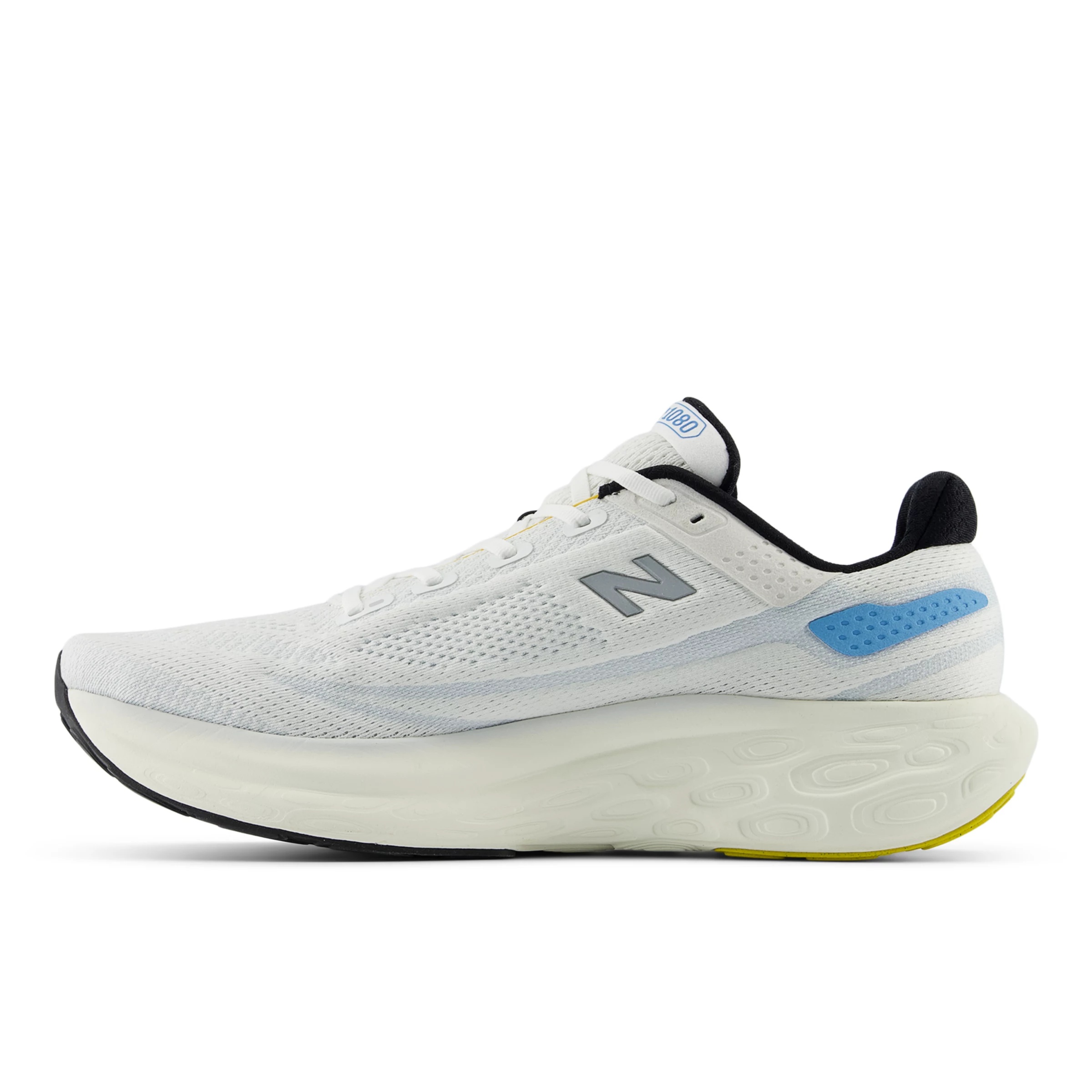 Fresh Foam X 1080 v13 White con black e coastal blue