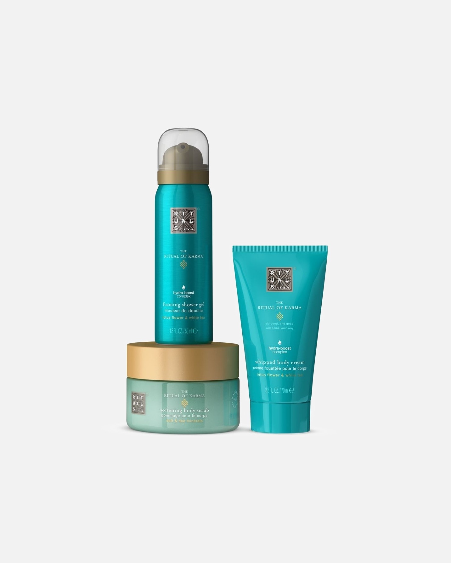 Rituals set za njegu tijela „Ritual karme“ – Testni set – 1 komad