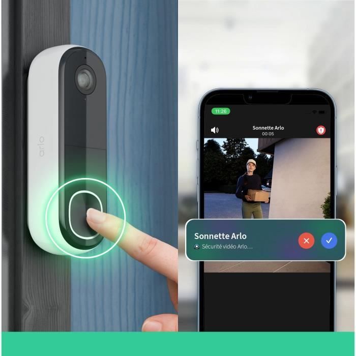 Videocitofono - ARLO - AVDK4001-100PES - Connessione Wi-Fi diretta - Sirena integrata