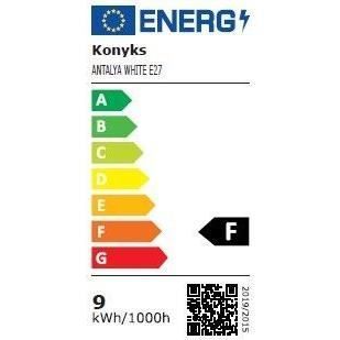 Lâmpada LED Konyks Antalya Branca E27 com Wi-Fi e Bluetooth, 780 lúmens, 9W, Branco Ajustável