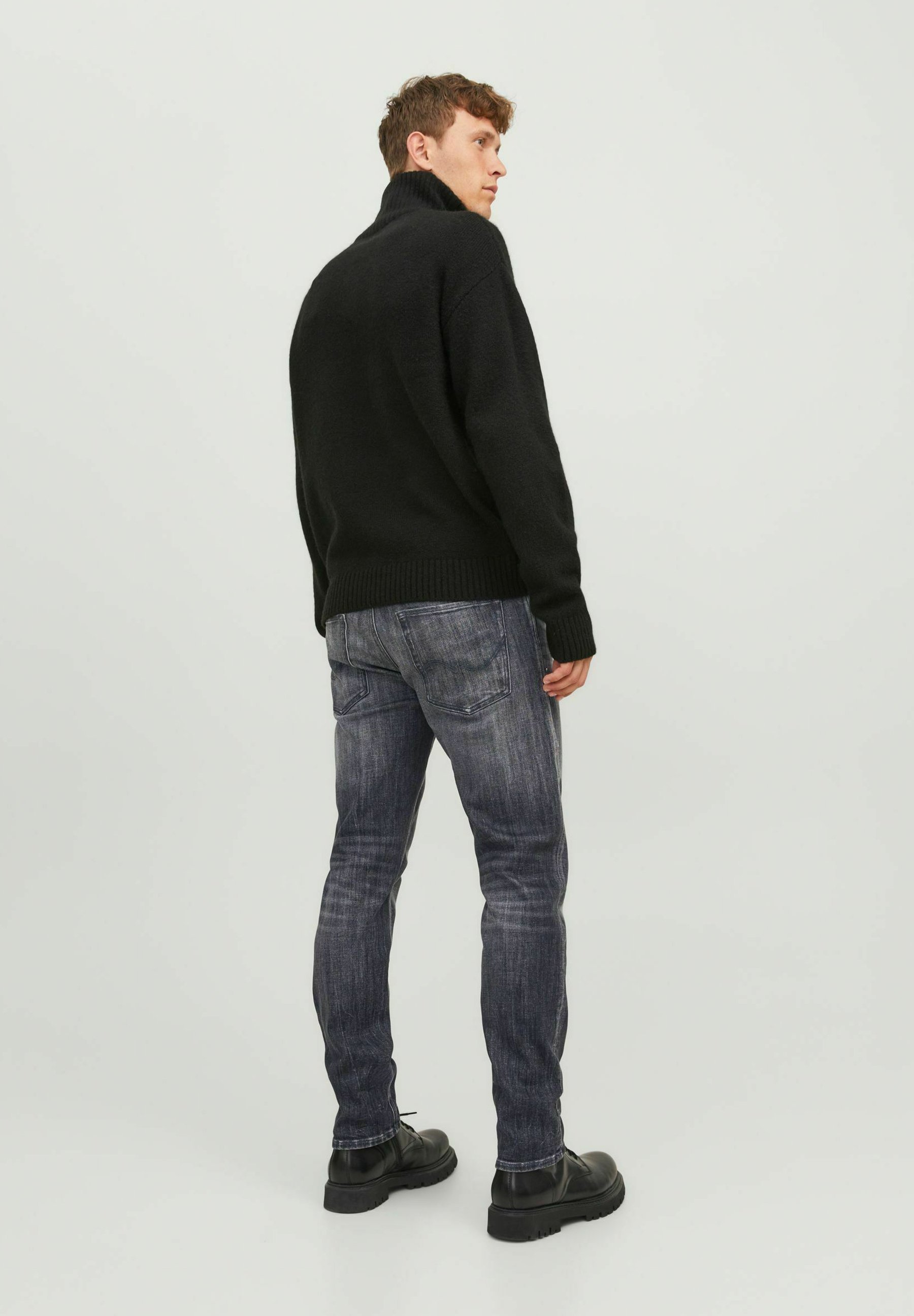 Jack & Jones JJIMIKE JJORIGINAL GE - Kavbojke sproščenega kroja - sivo-sive