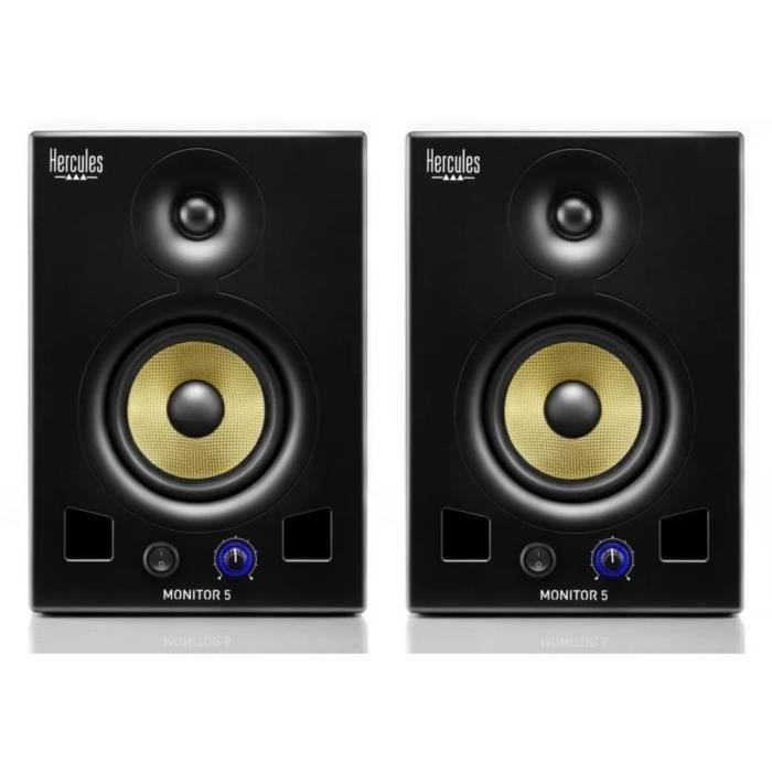 HERCULES MONITOR 5 - Pair of bi-amplified active monitoring speakers - 2 x 80 Watts - 5
