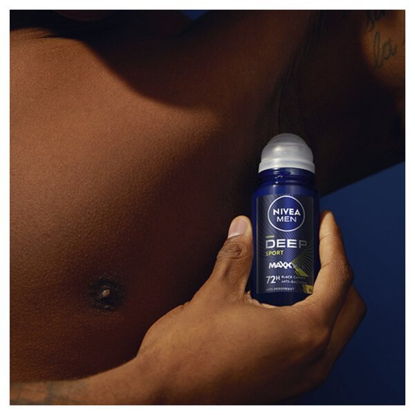 NIVEA Men Deep Sport MaxxTech antitranspirācijas rullītis 50 ml