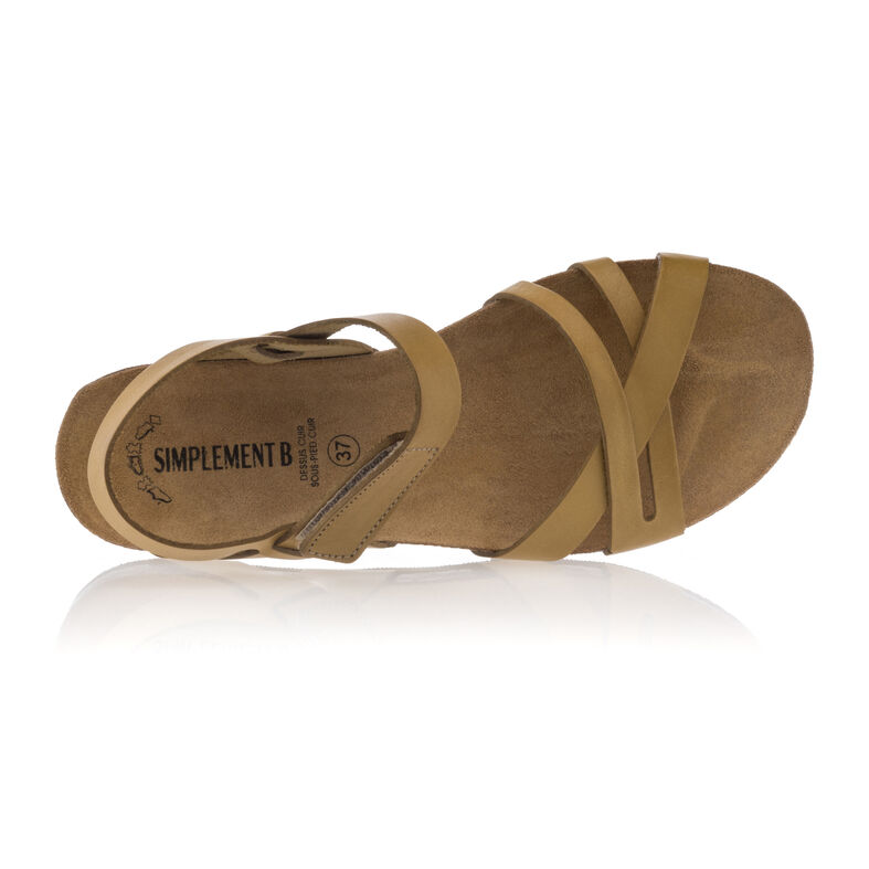 Sandalias amarillas para mujer / Zapatos de punta abierta