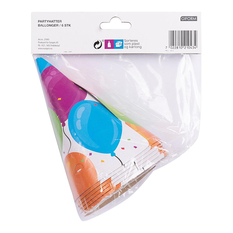 Giform festhat 6-pak balloner