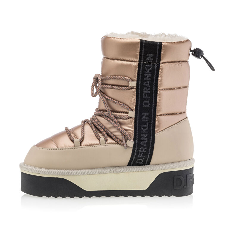 Beige Damenstiefel / Stiefeletten