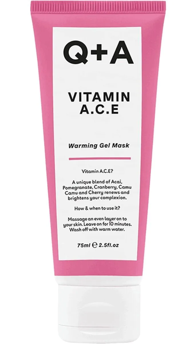 Q+A Vit A.C.E. -Rozgrzewająca maska do twarzy z witaminami A, C, E 75ml