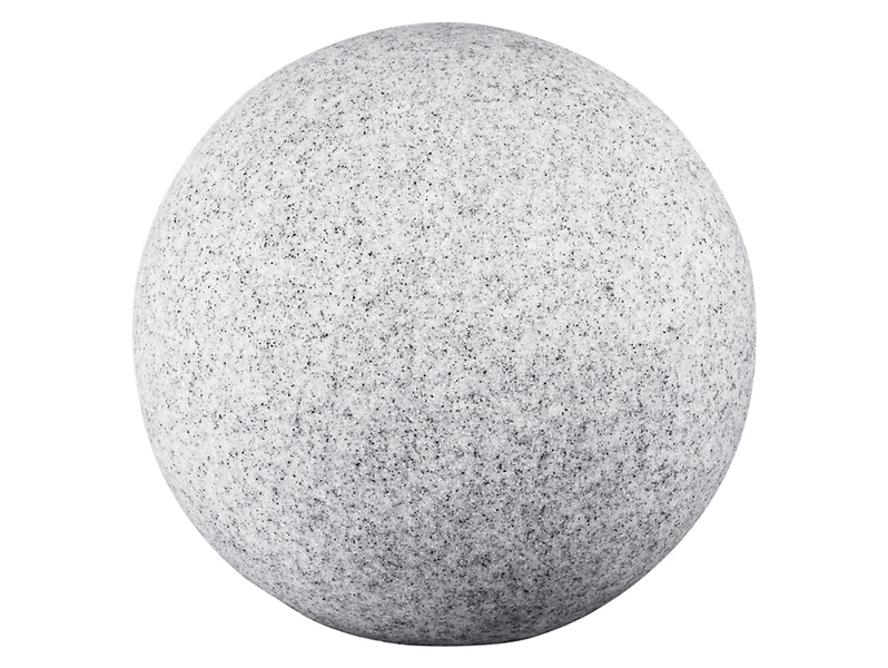 Lampa ogrodowa kula Stono 49 cm z tworzywa sztucznego szara