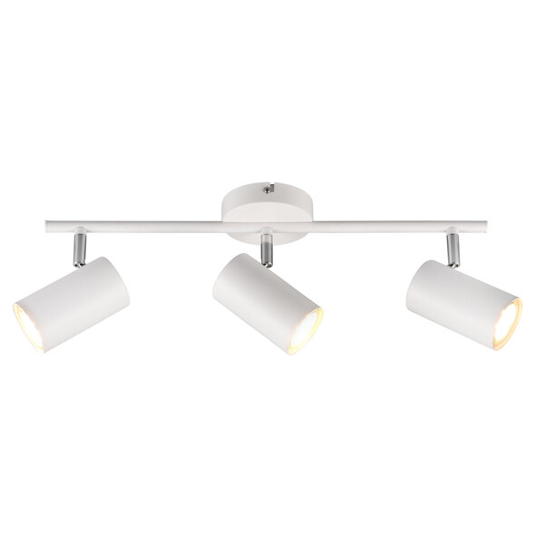 Robert plafondspot, 3-spot, wit/mat