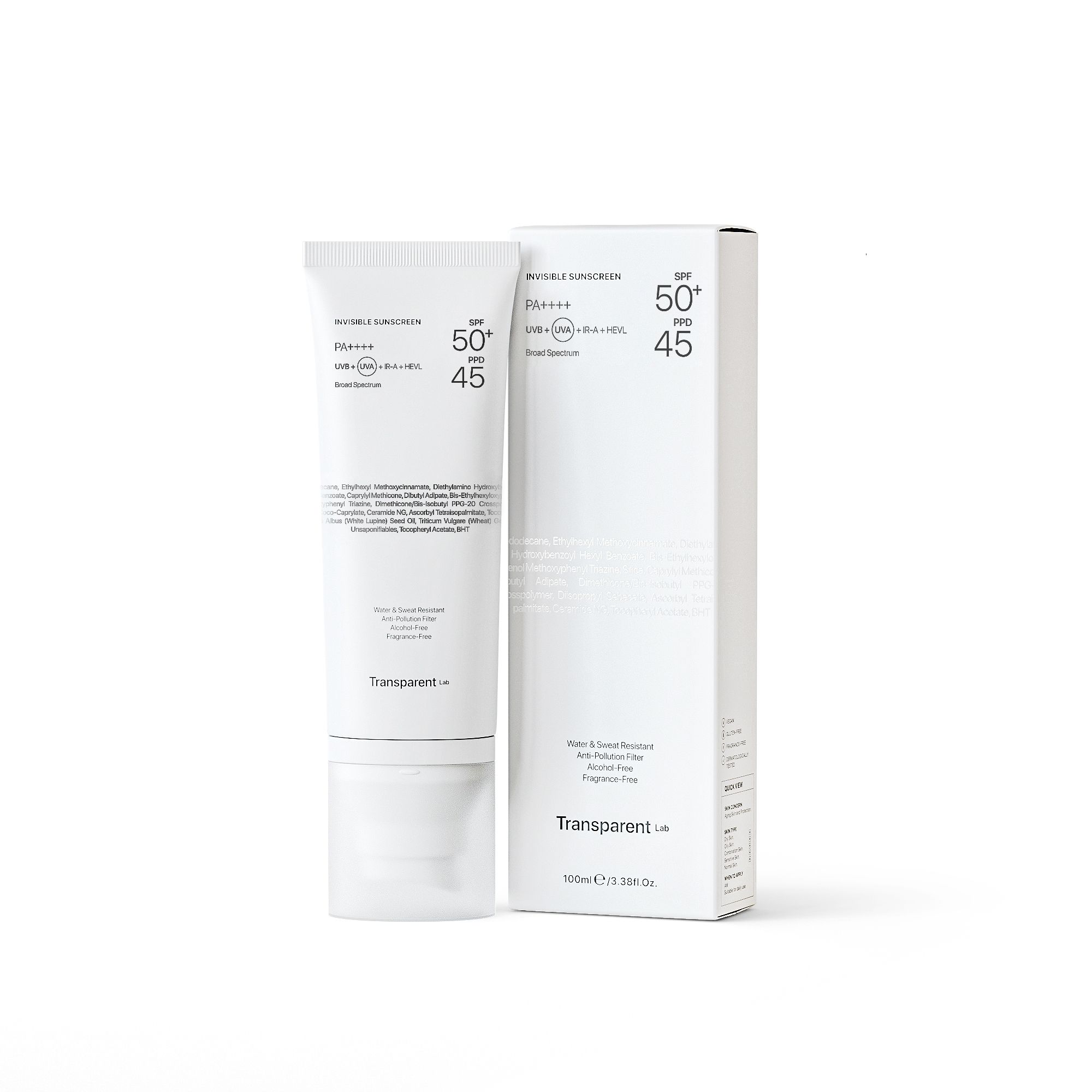 Невидљива заштита од сунца SPF50 Заштита лица