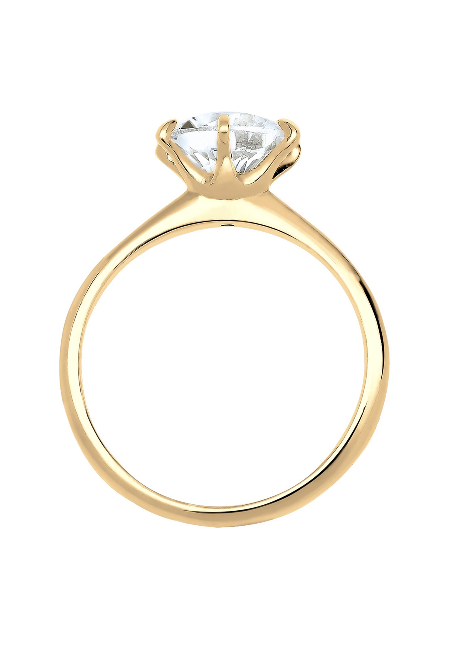 Elli Femmes Fiançailles avec Cristaux en Argent Sterling 925