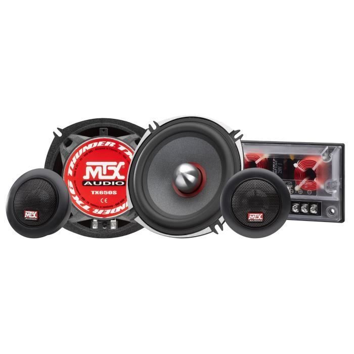 Kit a 2 vie - MTX AUDIO - 13 cm - 4Ω - 80 Wrms - Telaio in alluminio - Bobina mobile TIL da 30 mm - Tweeter al neodimio da 28 mm