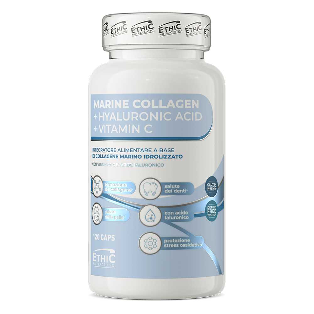 EthicSport jūras kolagēns + hialuronskābe + C vitamīns
