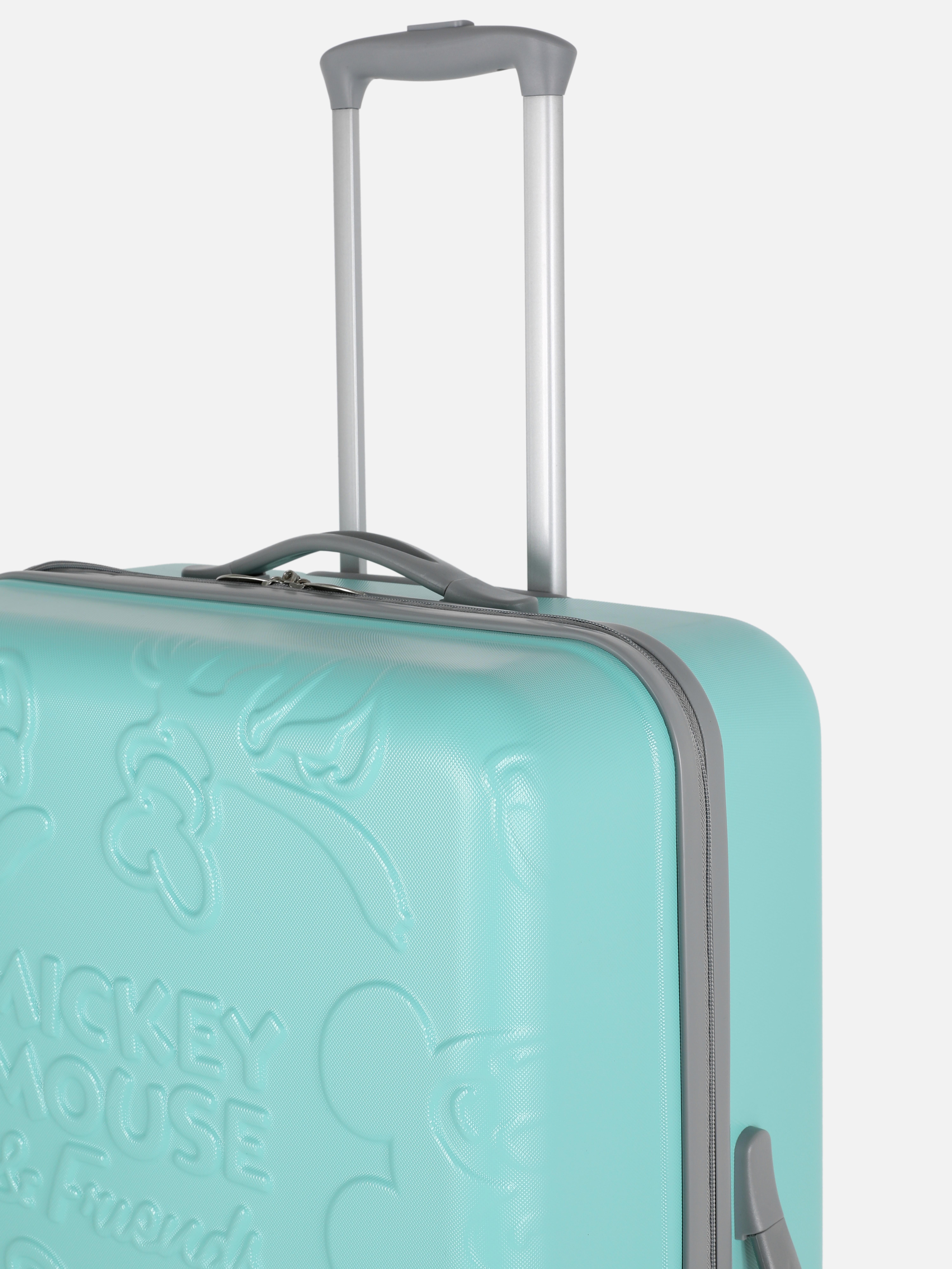Valiză cu 4 roți Disney Mickey Mouse și prietenii Cu această valiză cu imprimeu în relief și patru roți, îi poți lua cu tine pe Mickey Mouse și prietenii Disney în fiecare aventură
