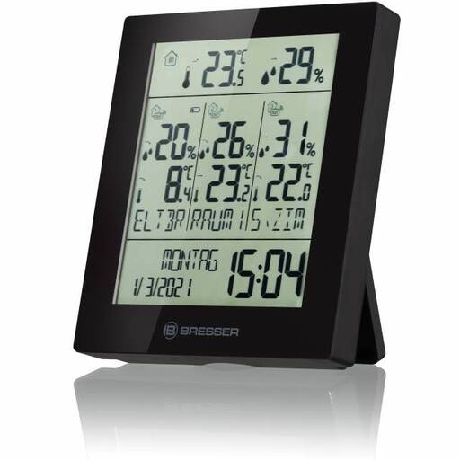  Thermomètre et hygromètre Bresser avec 4 données de mesure indépendantes