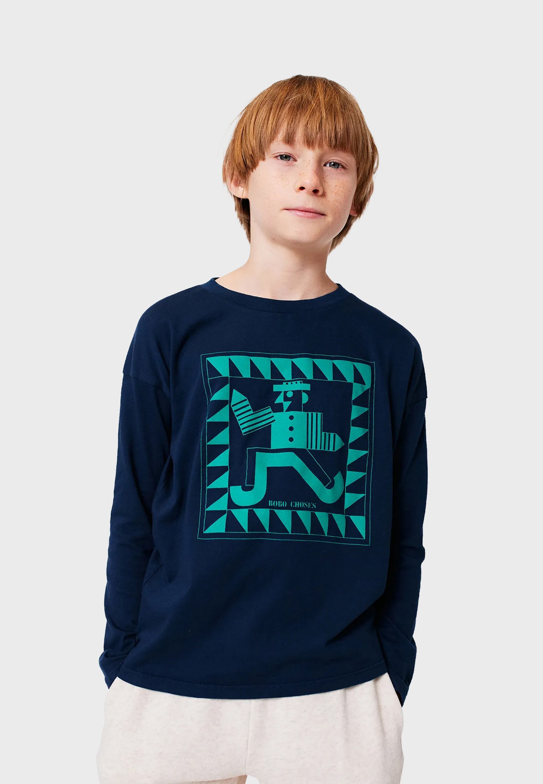 Bobo Choses MR PENCIL UNISEX - Topper langermet - midnattsblå