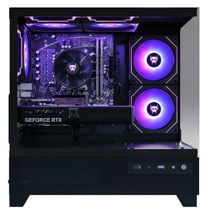 BEASTCOM Q5 Pro Gaming, PC Gamer, AMD Ryzen 5 4500, NVIDIA RTX 3050, 16 GB di RAM, 1 TB NVMe, WiFi, Win11