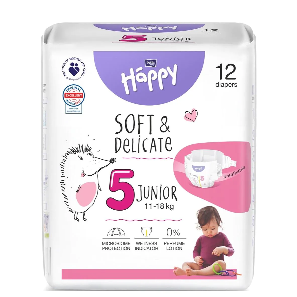 Bella Happy Soft & Delicate Pieluszki Junior