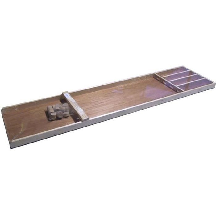 Tavolo da biliardo olandese junior in legno 120 cm - Gioco da tavolo per interni + 20 dischi 30x12 mm