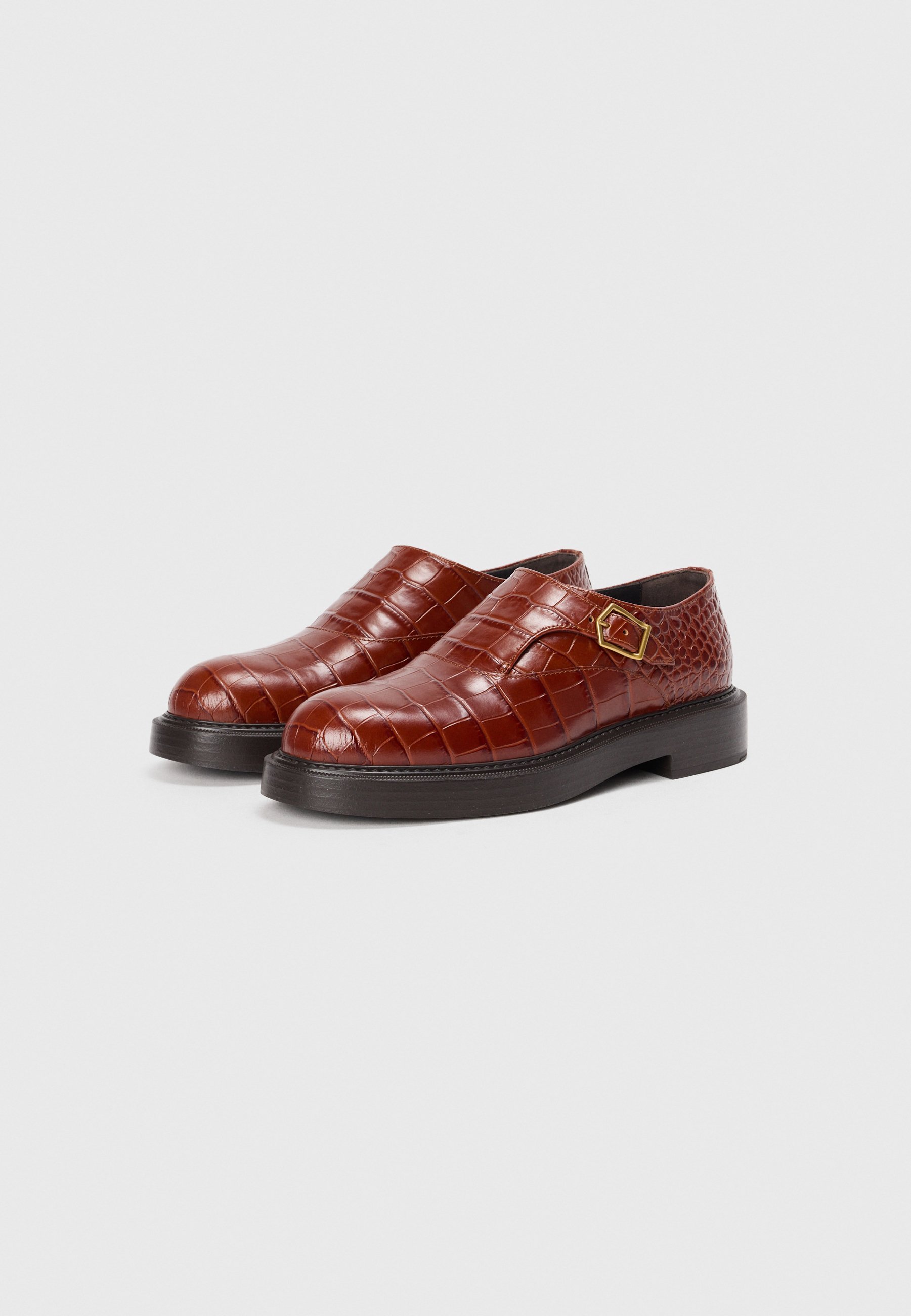 Emporio Armani SINGLE MONK - Instappers - cognac