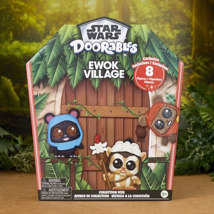 Doorables Ewok Collector's Set, Doorables Disney Star Wars, 8 Exclusive 3.8cm Collectible Figures, Ages 5+