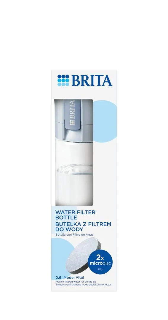 Brita Vital Pastelowy Błękit - Butelka z filtrem 1 szt.