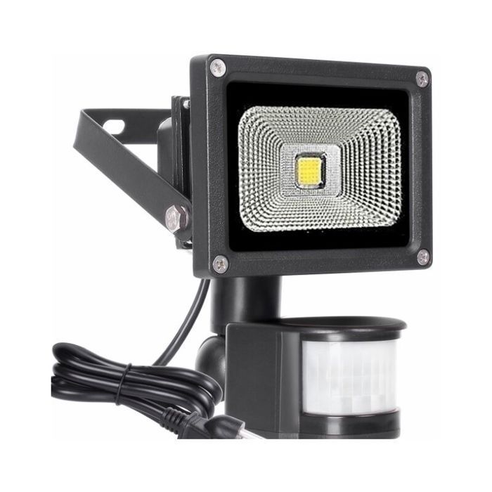 Projecteur LED Solaire - GIGICIAL - 1,5 mètres - 10W - 6500K - Détecteur de mouvement