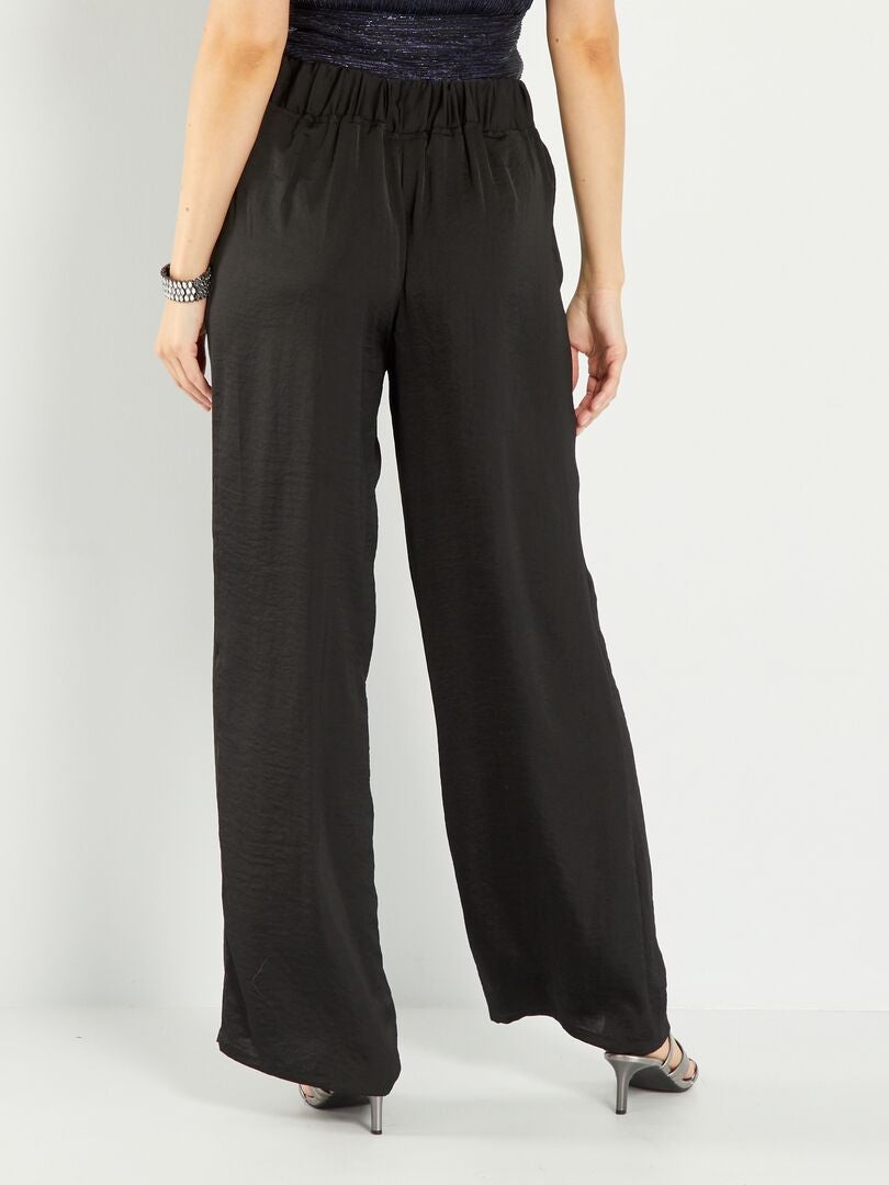 Satijnen broek - Zwart