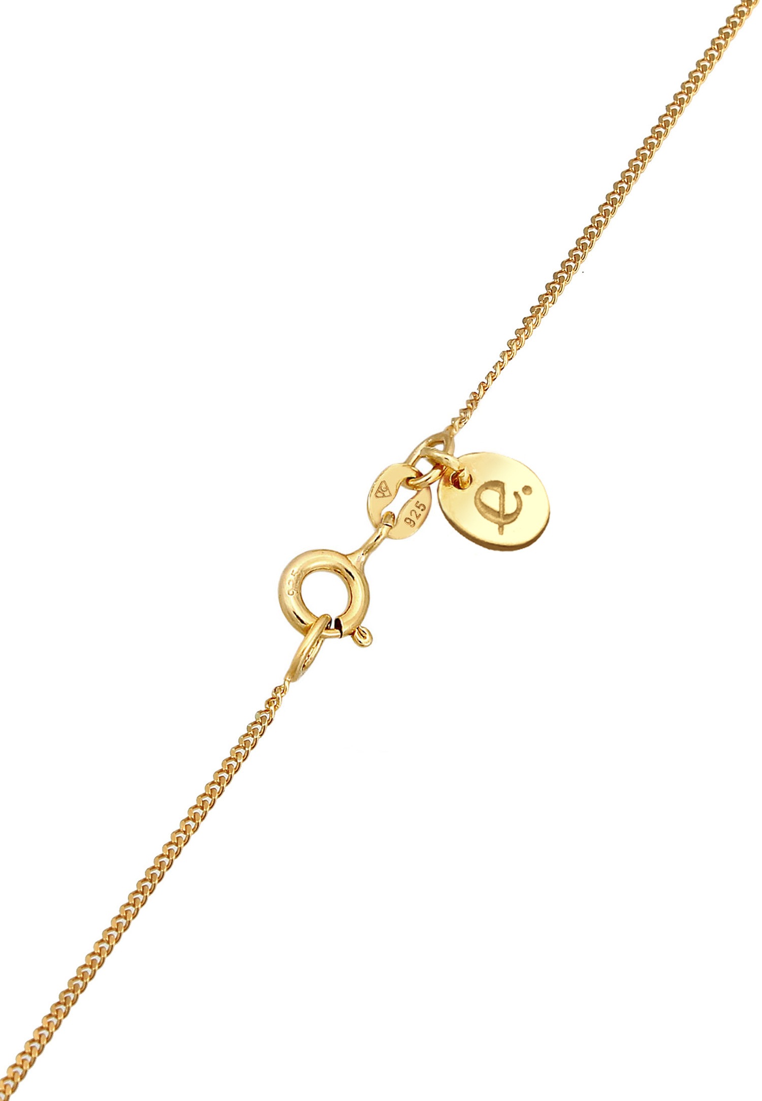 Elli PREMIUM Pendentif pour dames avec améthyste en quartz rose et pierre topaze en plaqué or 925