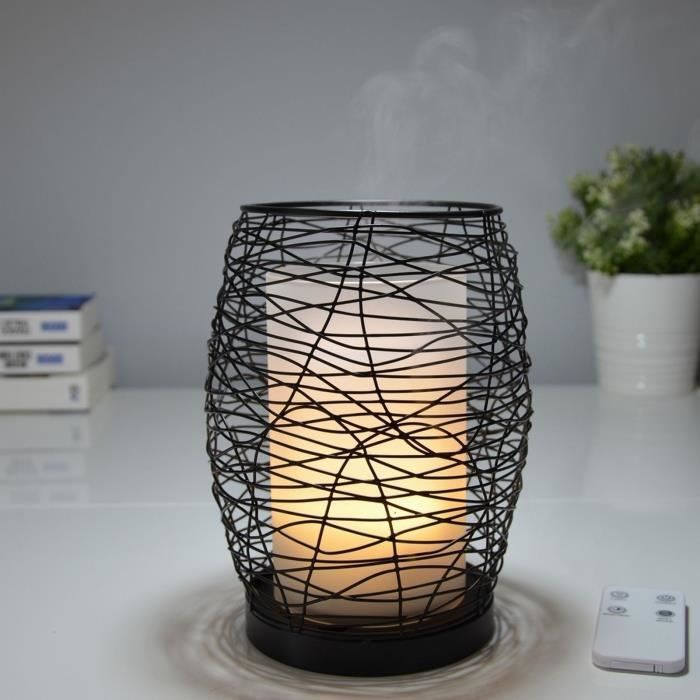 Zen'Arôme Diffuseur Huile Essentielle avec Télécommande Volupsia - Éclairage Led Personnalisable - Verre + Coque en Métal