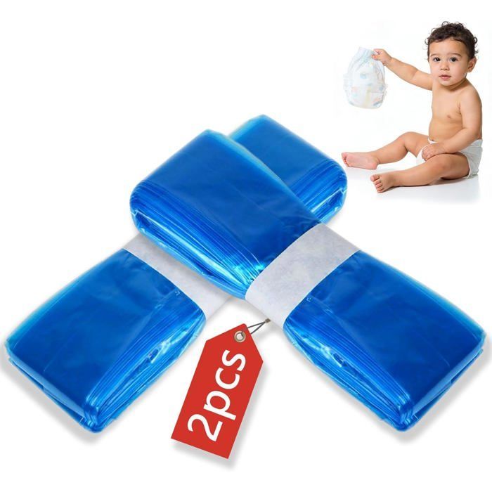 Pack of 2 Blue Refills for Diaper Bin