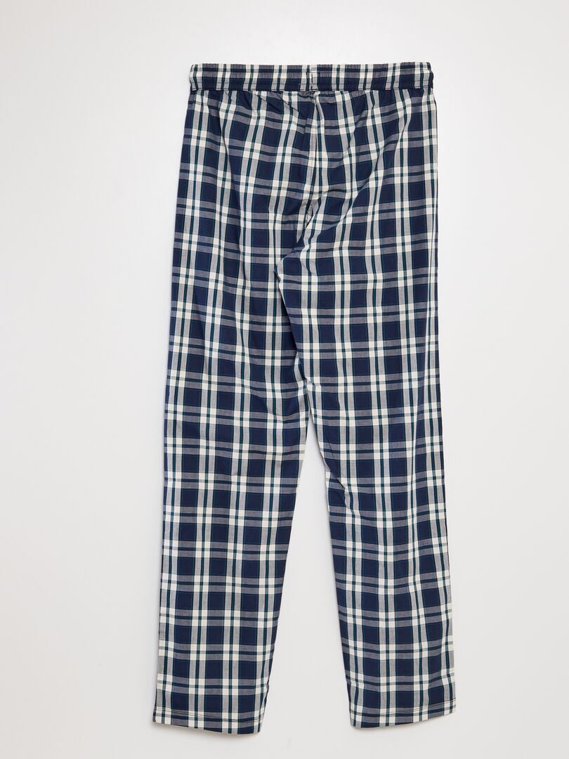 Conjunto de pijama comprido - 2 peças - AZUL