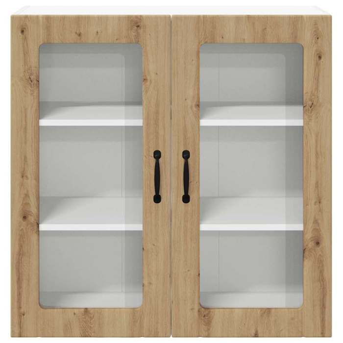 Mueble de cocina de madera - vidaXL - Roble artesanal - 80x31x80 cm - 2 estantes - Uso interior - Duradero