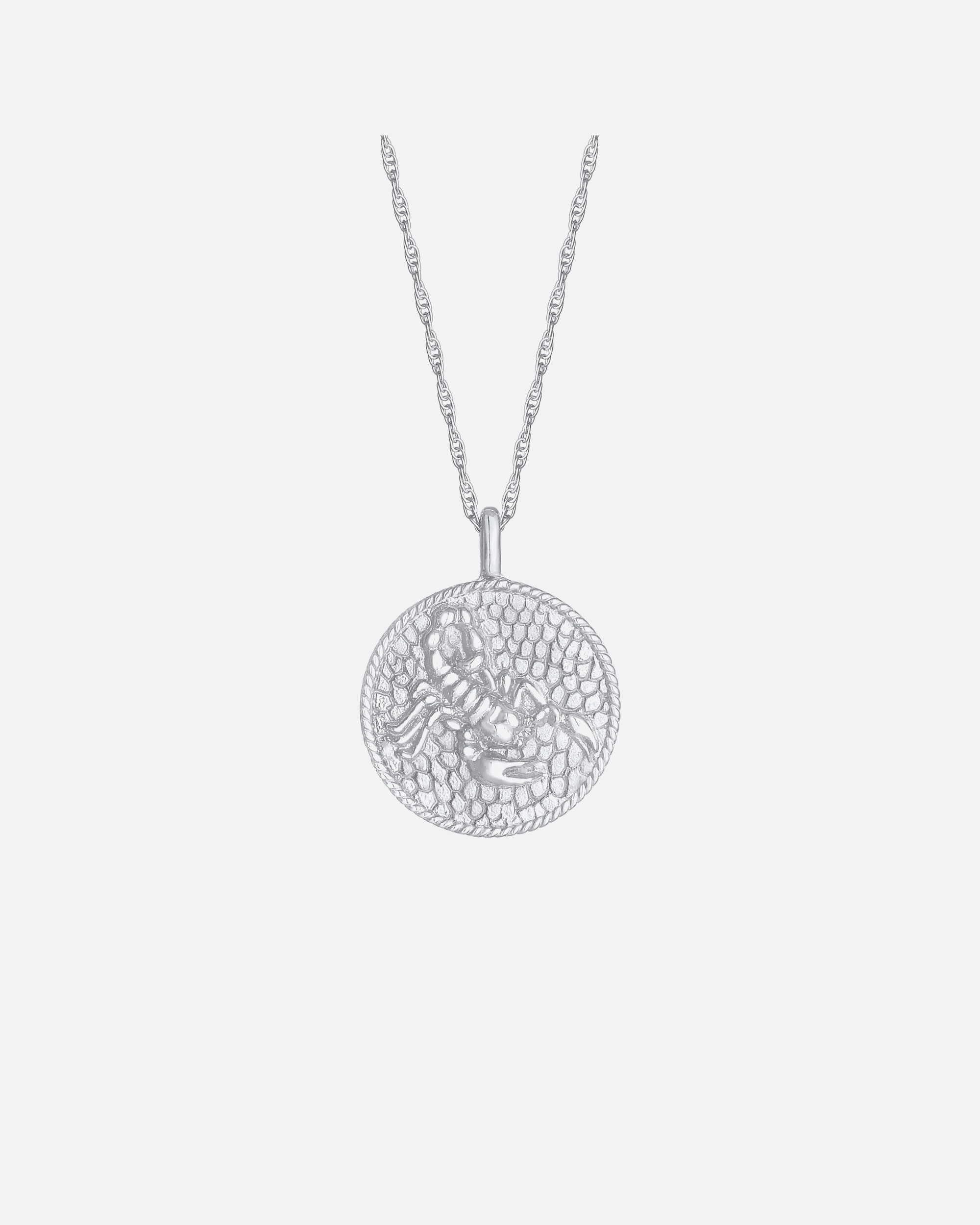 Elli Pièce du zodiaque féminin Scorpion Astro Tendance antique en argent sterling 925