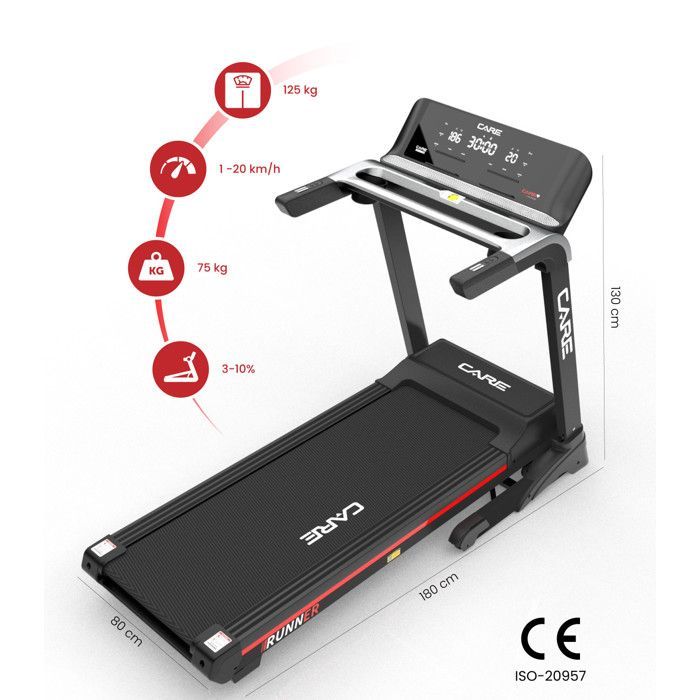 Esteira conectada - 20 km/h - CARE - RUNNER - KINOMAP