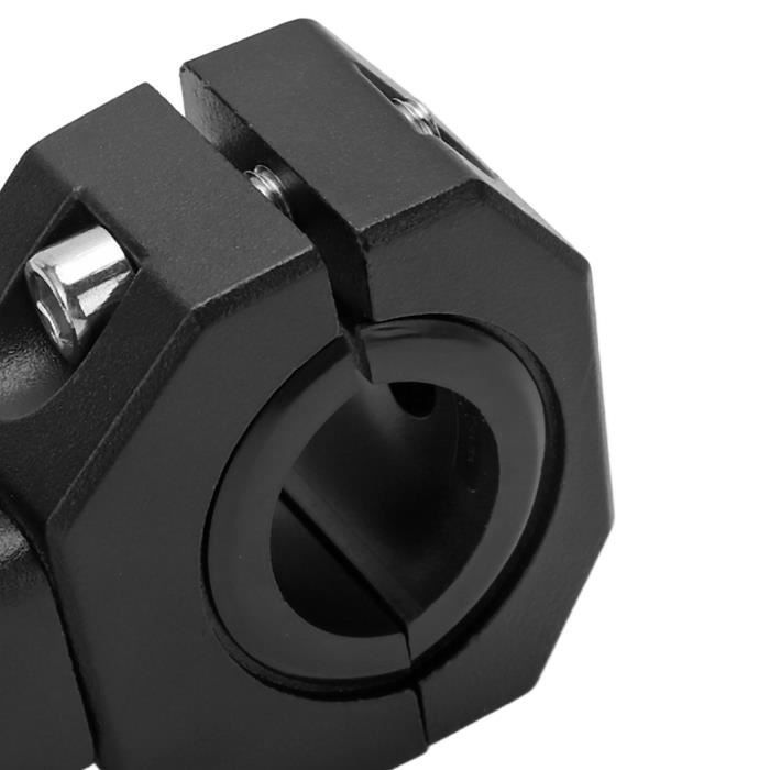 Staffa di montaggio per proiettore in alluminio, apertura regolabile da 18 mm a 30 mm, design antivibrazione.