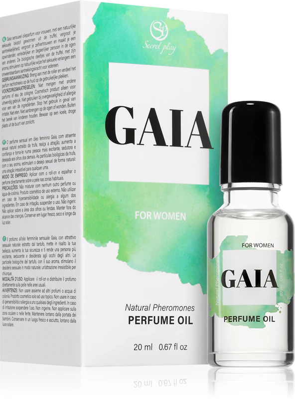 Parfumový olej Gaia Natural Pheromones s feromónmi Secret play