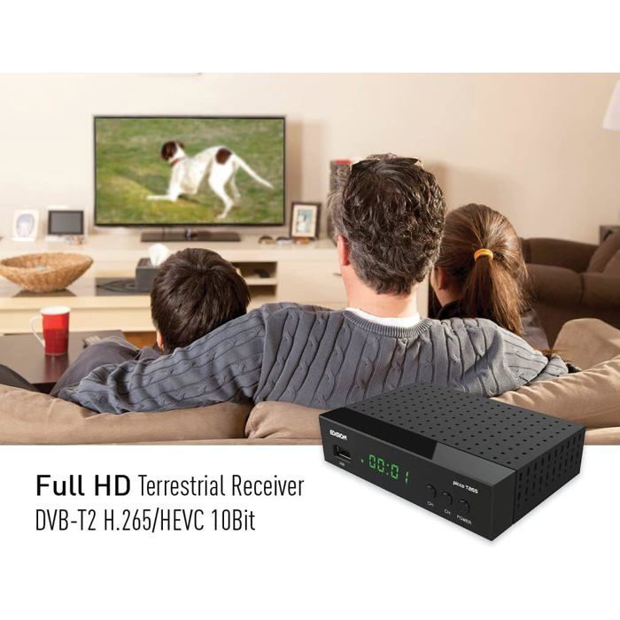 Receptor Picco T265, TNT H265 HEVC de alta definición, DVB-T2, compatible con Wifi, control remoto IR 2 en 1