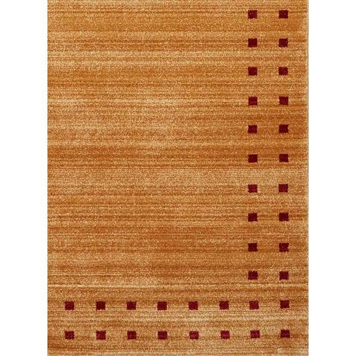 Living room rug 120x180 woven beige rectangle simple pattern CHOBAY 4