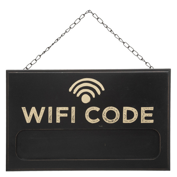 Tablica kredowa czarna WIFI CODE, 35 x 22 cm
