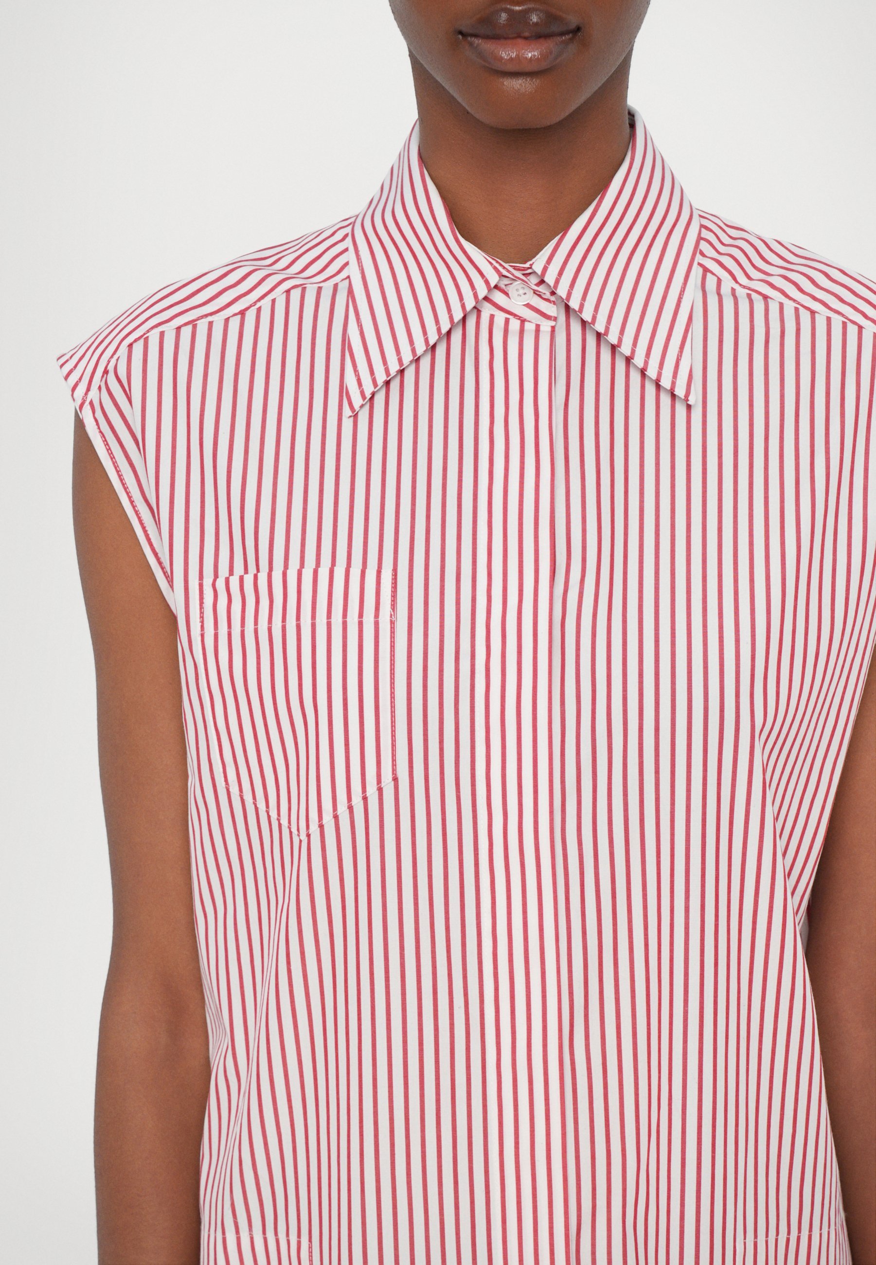 Abito a camicia Filippa K - bianco/rosso scuro