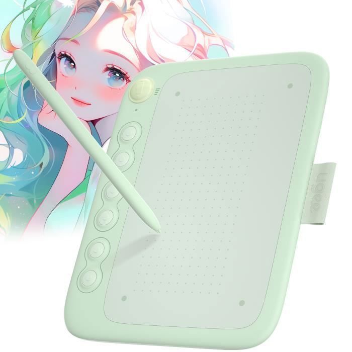 UGEE Q6 Graphics Tablet, 6-inch Portable Drawing Tablet Connected to Phone with 6 Shortcut Keys for Windows, Mac, and Android