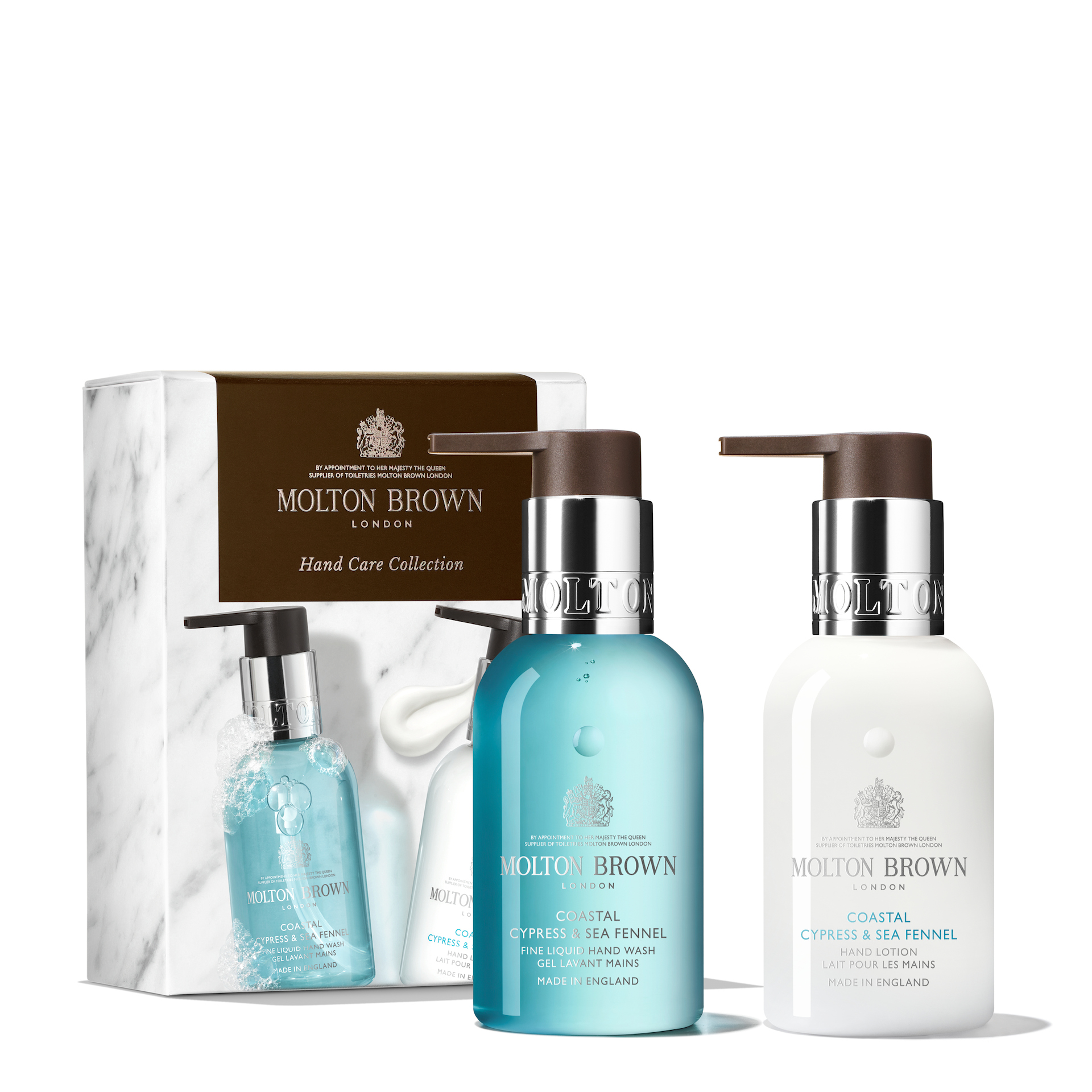 Coastal Cypress & Fenicul de mare Hand Care Duo Brown Rose Hand Duo - Molton Brown