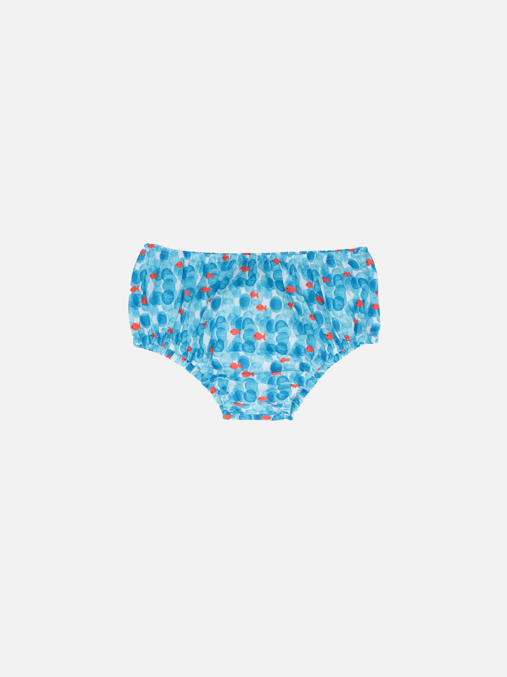 Pimmy babybroekje met bubbel- en visprint