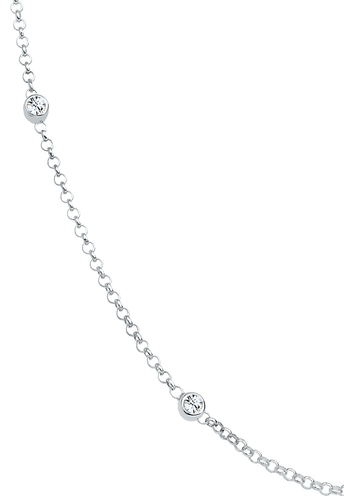 Elli Femmes Solitaire avec Cristal en Argent Sterling 925